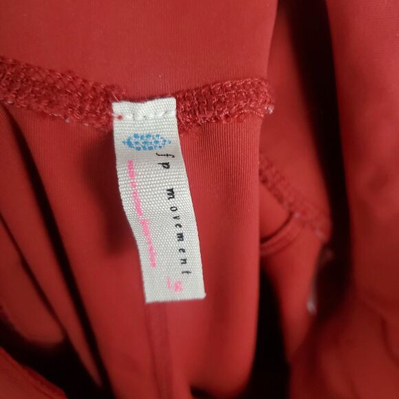 Free People Movement Legging Size L High Rise Deep Side Pockets Ankle Cutouts - Picture 12 of 16